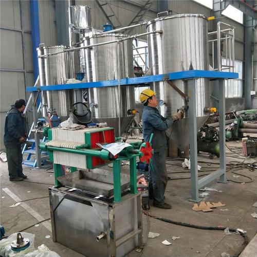 德方机械油脂精炼设备 野生茶叶籽油精炼生产线 小型榨油厂生产设备